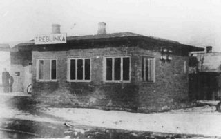 Gare ferroviaire près du camp d’extermination de Treblinka.