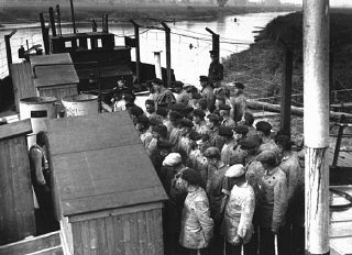 Many of the early concentration camps were improvised.
