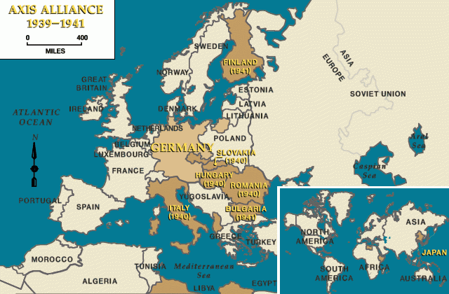 Gran formato Segunda Guerra Mundial mapa a mapa