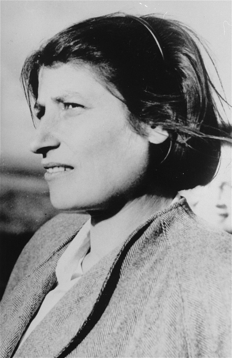 Zivia Lubetkin, a founder of the Jewish Fighting Organization (ZOB) and participant in the Warsaw ghetto uprising. [LCID: 91196]