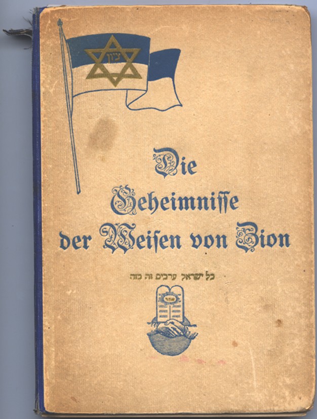 The Secrets of the Wise Men of Zion is the first documented version of the Protocols of the Elders of Zion published outside of Russia. Published in Charlottenburg, Germany, 1920.