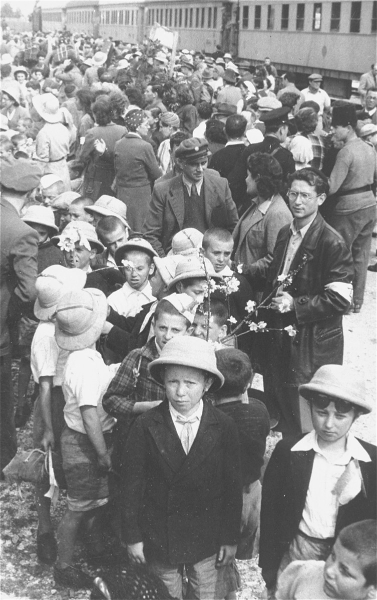 A group of Polish Jewish refugee children, known as the "Tehran Children," arrives in Palestine via Iran. [LCID: 88539]