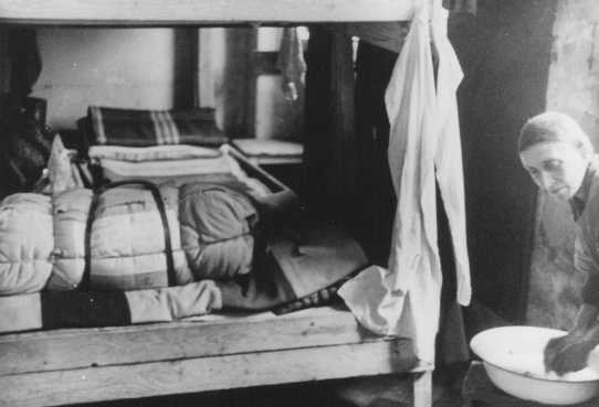 Living quarters in the Theresienstadt ghetto. Theresienstadt, Czechoslovakia, between 1941 and 1945. [LCID: 40218]