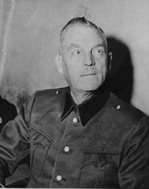 Defendant Wilhelm Keitel, former Chief of the German Armed Forces, in his Nuremberg prison cell. [LCID: 14135]