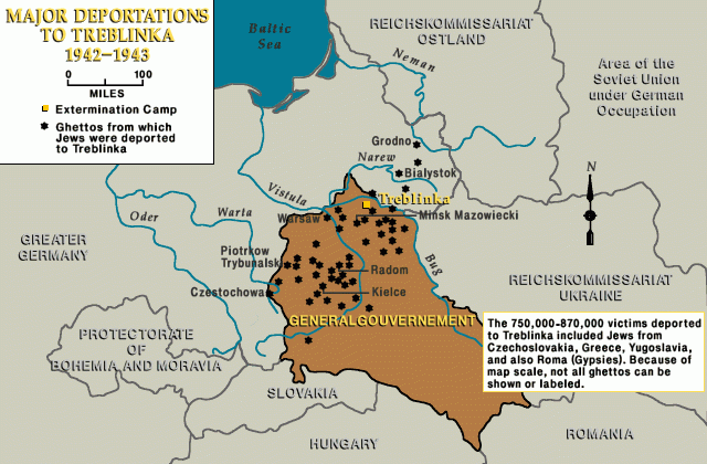 Major deportations to Treblinka, 1942-1943