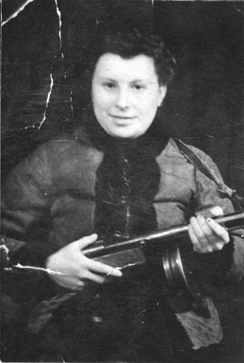 Brenda Senders in Rovno, 1944. [LCID: jpbsend1]