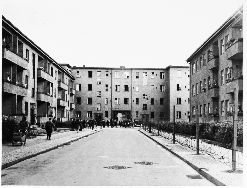 View of the Mariendorf displaced persons (DP) in Berlin, Germany, 1946–1948.