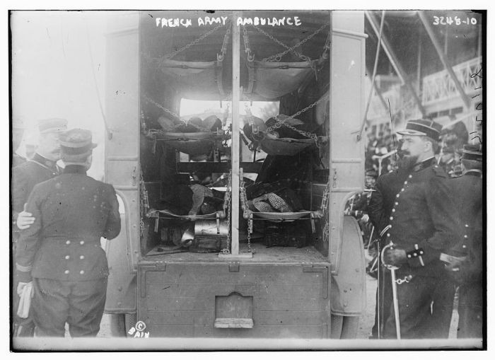 A French army ambulance during World War I. Photograph taken ca. [LCID: 2514822]