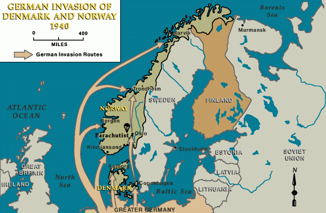 German invasion of Denmark and Norway, 1940
