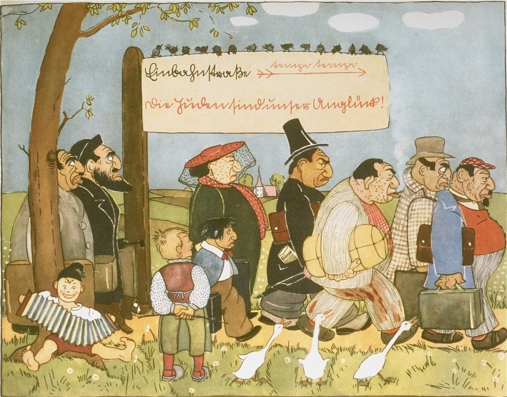 Page from the antisemitic German children's book, "Trau Keinem Fuchs..." [LCID: 10640d]