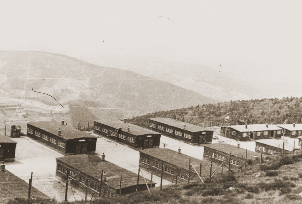 View of the Natzweiler concentration camp. 1945.