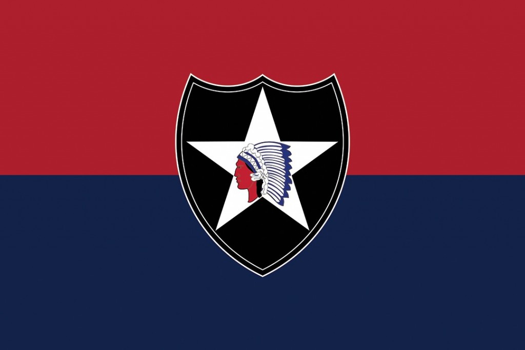 Flag graphic for US 2nd Infantry Division