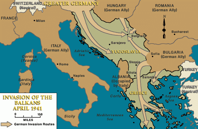 Invasion of the Balkans, April 1941 [LCID: yug86130]