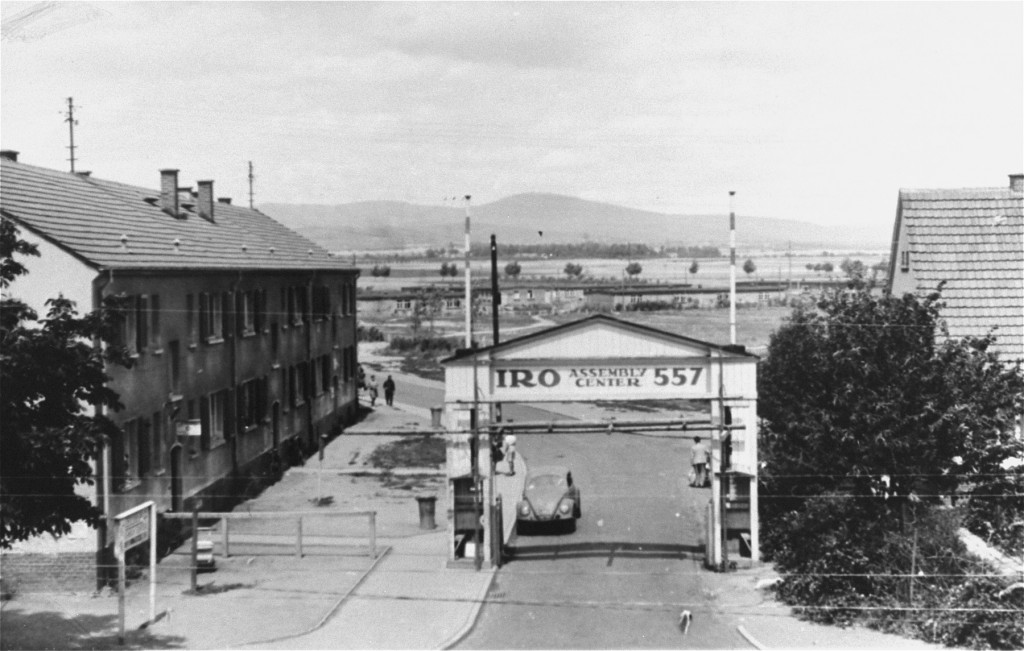 View of the Zeilsheim displaced persons camp. Zeilsheim, Germany, 1947-1948.