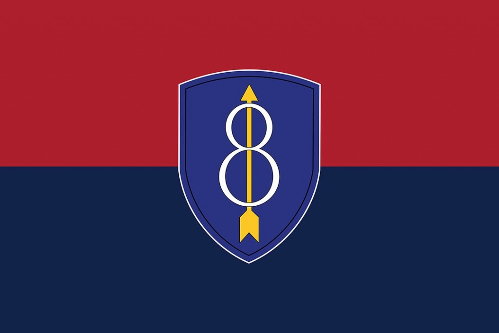 Flag graphic for US 8th Infantry Division