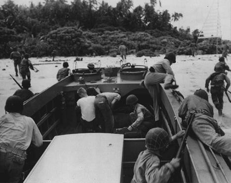 US troops land on Guadalcanal, in the Solomon Islands groups.
