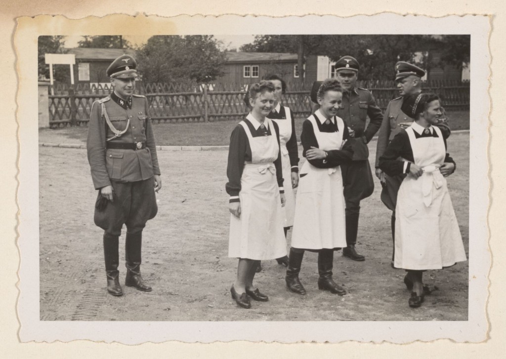 SS officers and German nurses