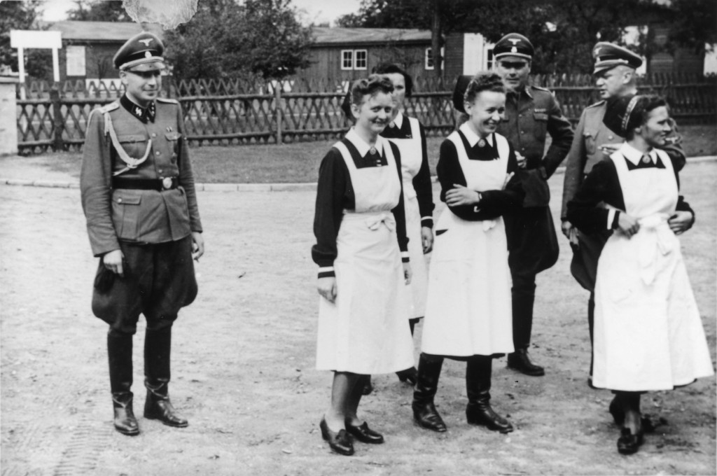 SS officers and German nurses
