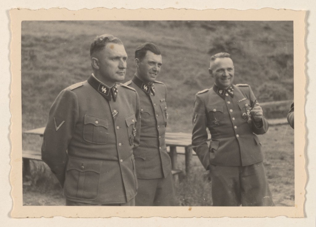 Richard Baer, Dr. Josef Mengele, and Rudolf H&ouml;ss.