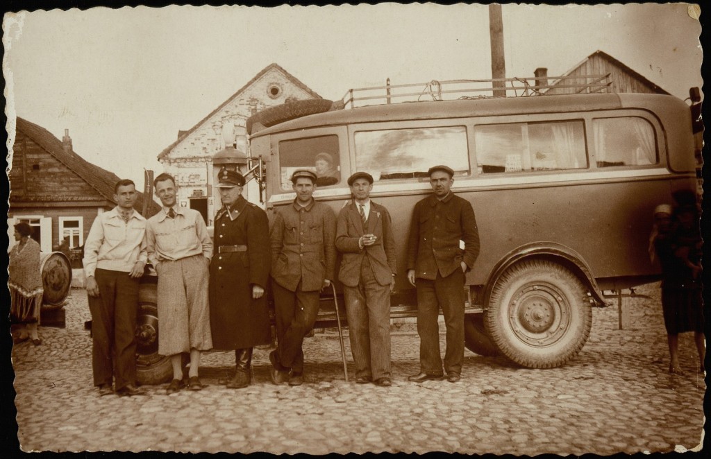 Shtetl bus stop and gas station