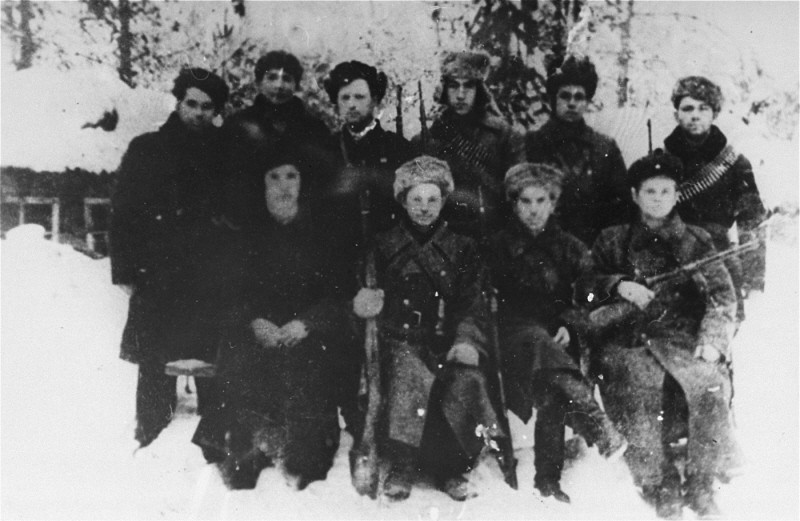 Jewish partisans in the Polesye region. Poland, 1943. [LCID: 12193]