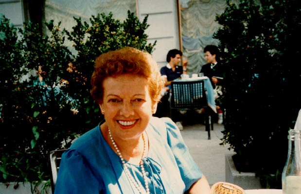 1984 photo of Thomas's mother, Gerda, at age 72.