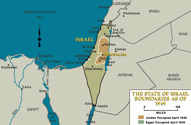 State of Israel, boundaries as of 1949 [LCID: isr19010]