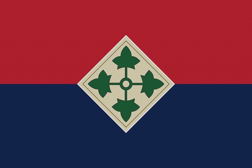 Flag graphic for US 4th Infantry Division