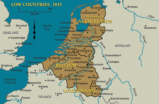 Low Countries 1933, Westerbork indicated [LCID: wes72090]