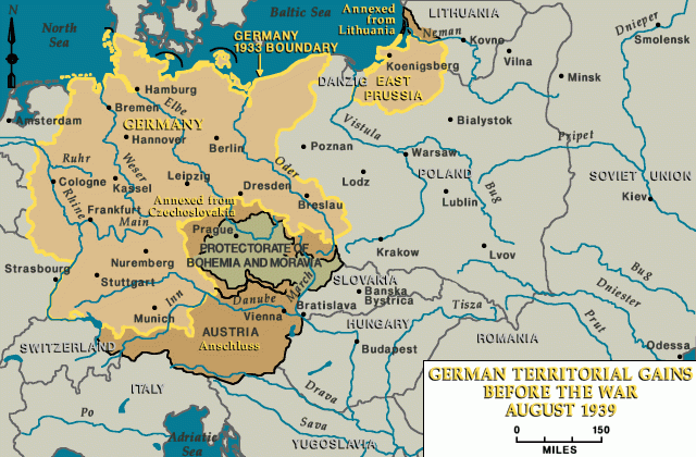 German prewar territorial gains [LCID: ger71030]