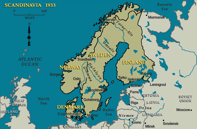 Scandinavia, 1933