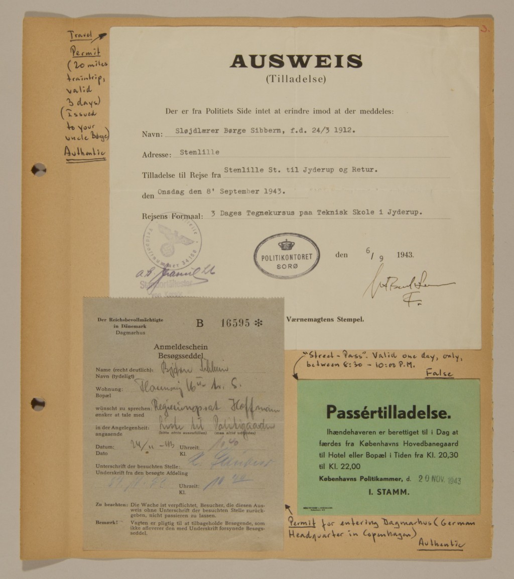 Page from volume 3 of a set of scrapbooks documenting the German occupation of Denmark