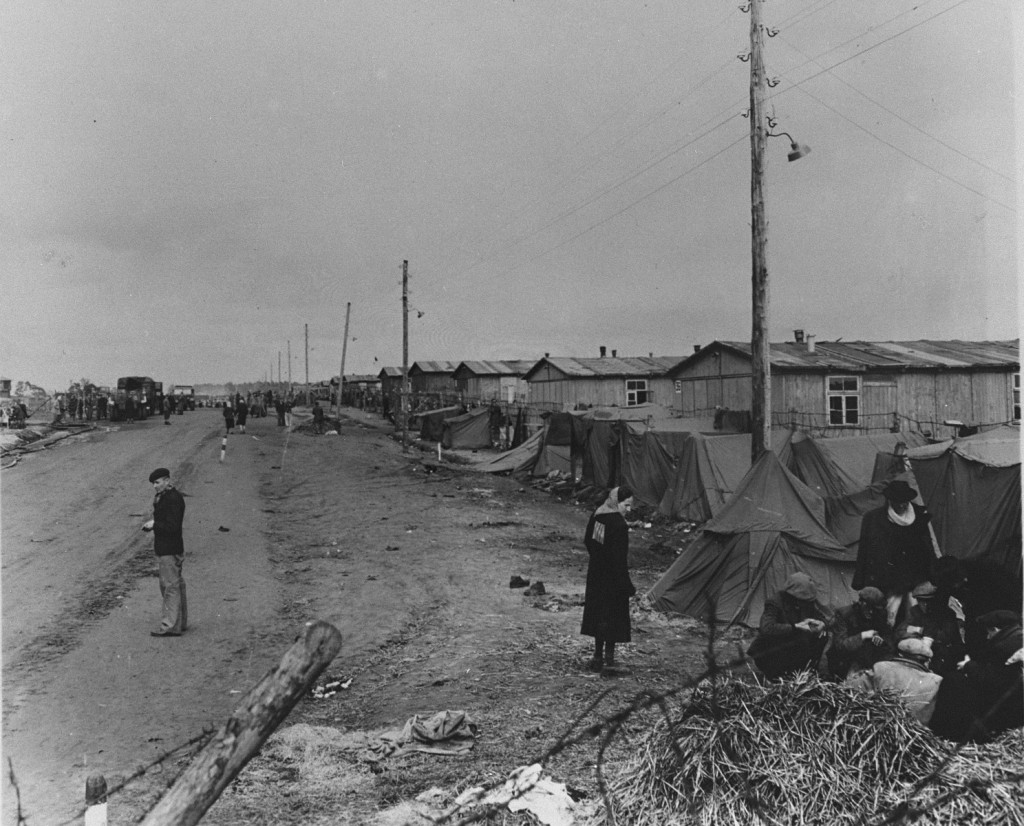 View of Bergen-Belsen concentration camp. Germany, date uncertain. [LCID: 77205]