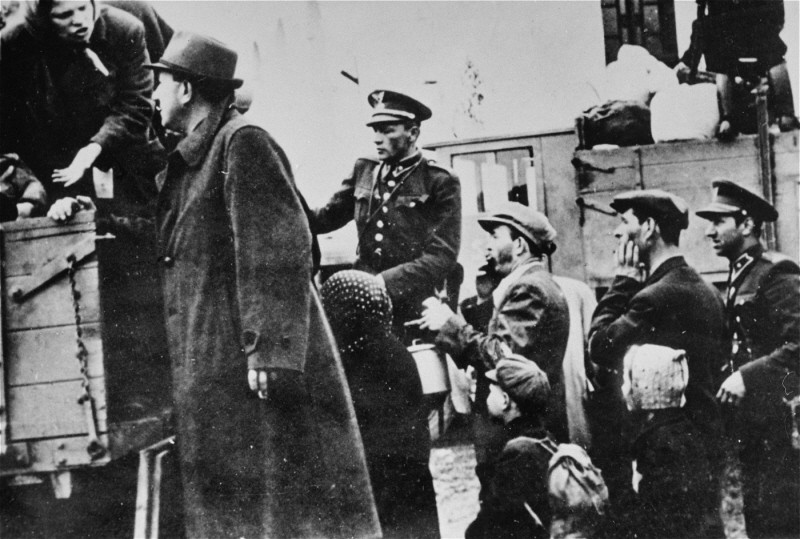 Deportation of Slovak Jews. Stropkov, Czechoslovakia, May 21, 1942.