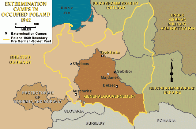 Killing centers in occupied Poland, Treblinka indicated [LCID: tre72050]