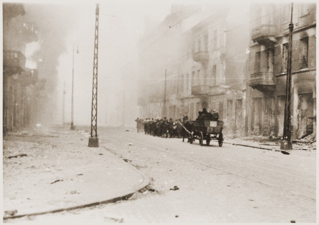A page from SS officer Juergen Stroop's report on the Warsaw ghetto uprising.