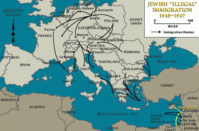 Jewish "illegal" immigration, 1945-1947