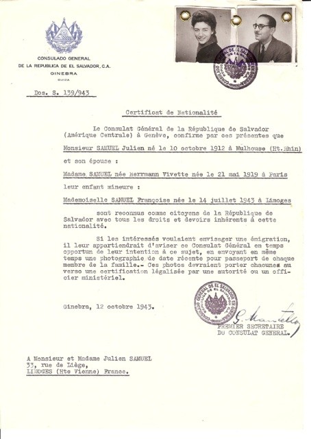 Muchos certificados fueron enviados a judíos que luego adoptaron papeles activos en las operaciones de rescate y resistencia en ... [LCID: 86426]