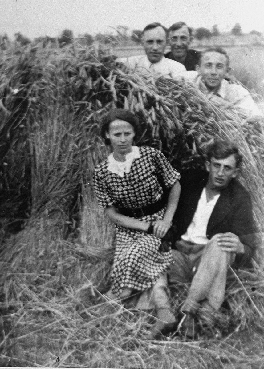 Members of a Polish family who hid a Jewish girl on their farm. [LCID: 05716]