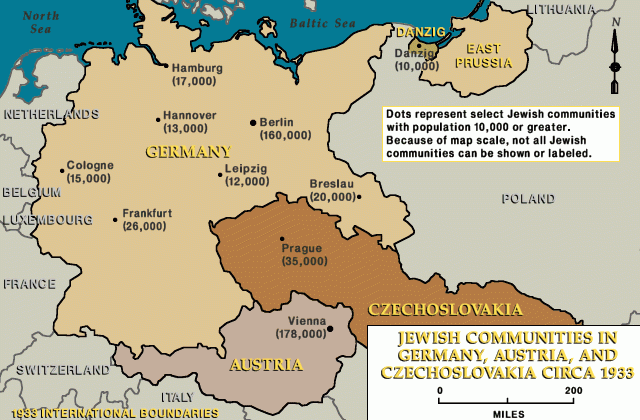 Jewish communities in central Europe