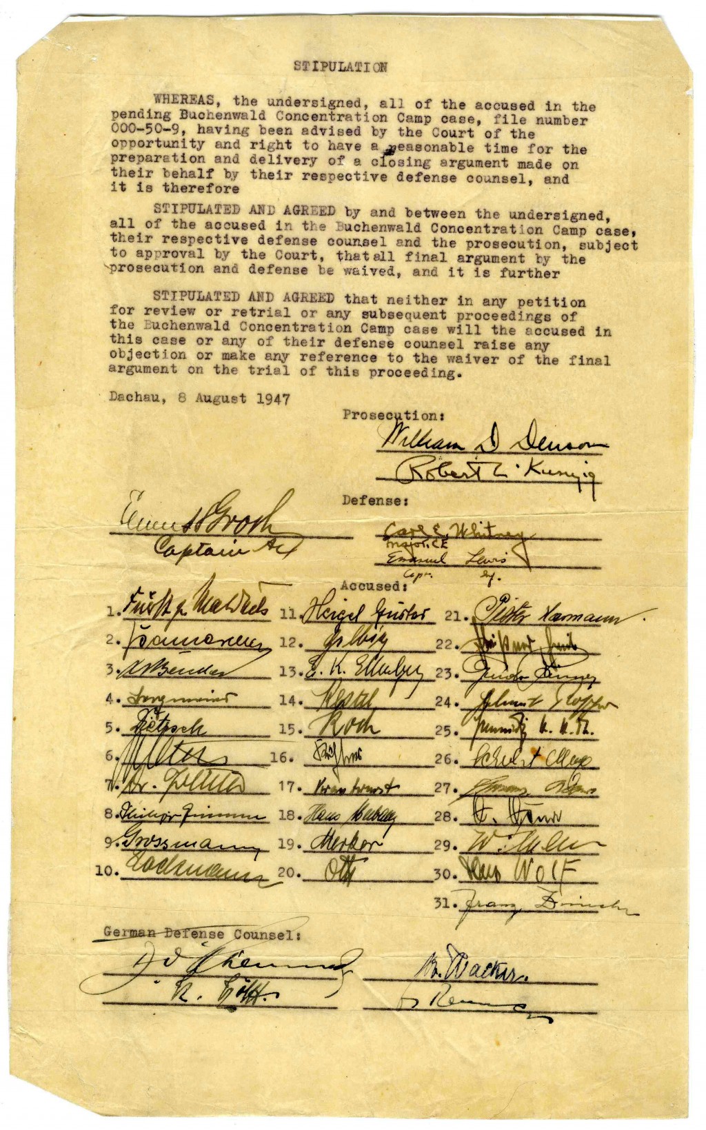 Buchenwald trial document [LCID: 20057gq1]