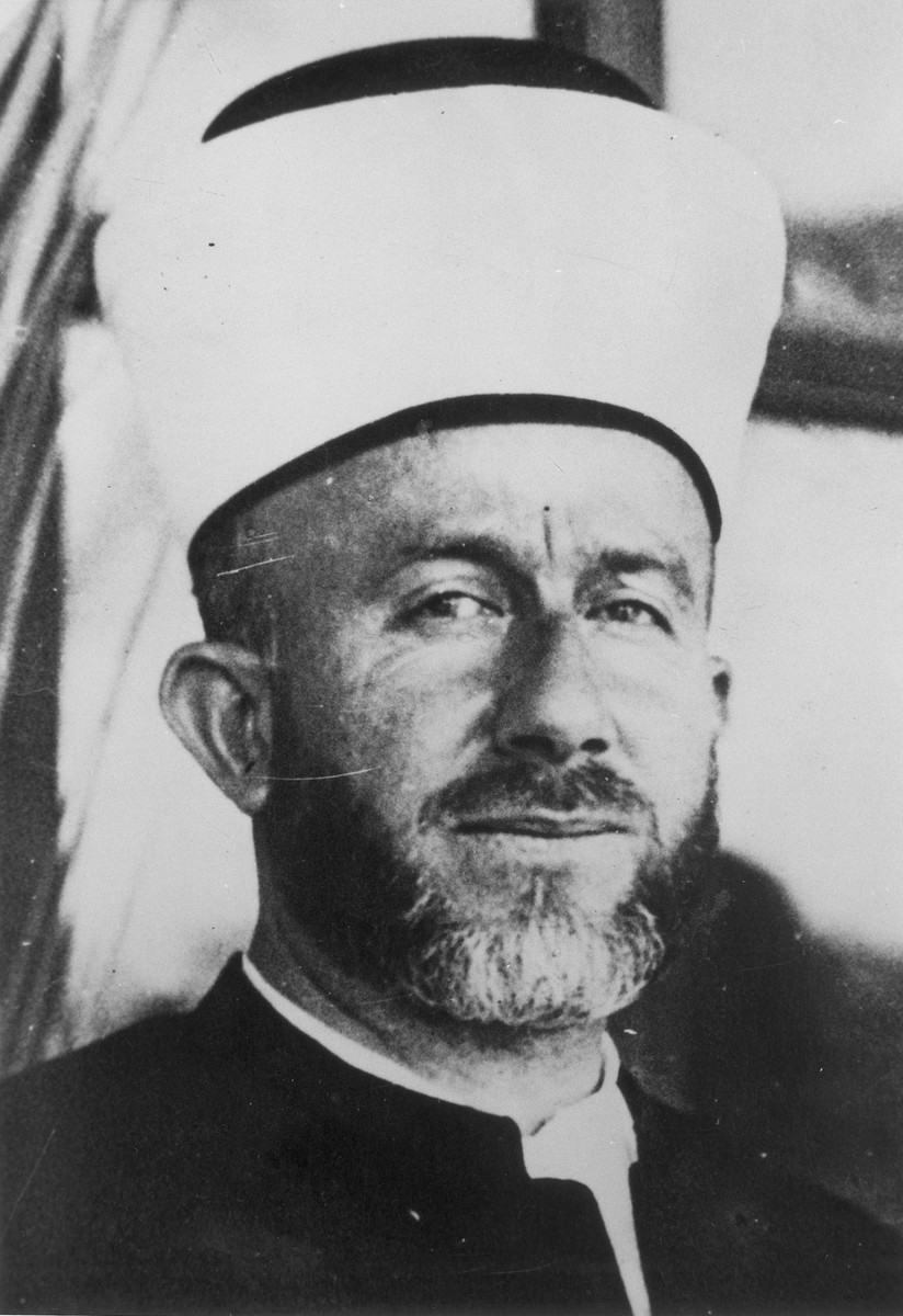 The Mufti of Jerusalem (1921-1937) Hajj Amin al-Husayni, an Arab nationalist, prominent Muslim religious leader, and wartime propagandist ...