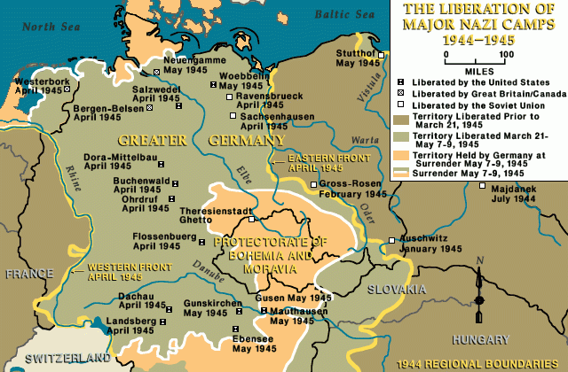 Liberation of major Nazi camps, 1944-1945 [LCID: gge72080]