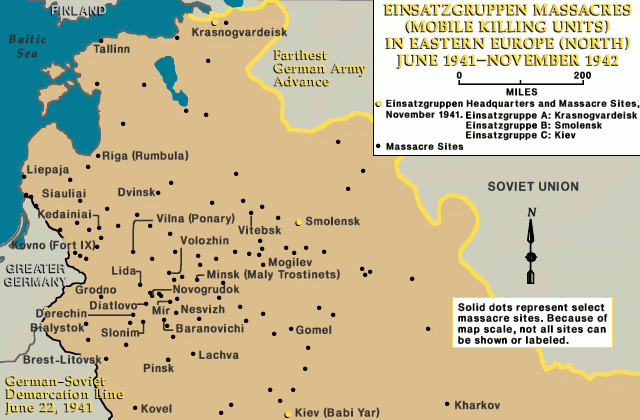 Einsatzgruppen activity in the Baltic area [LCID: ost73030]