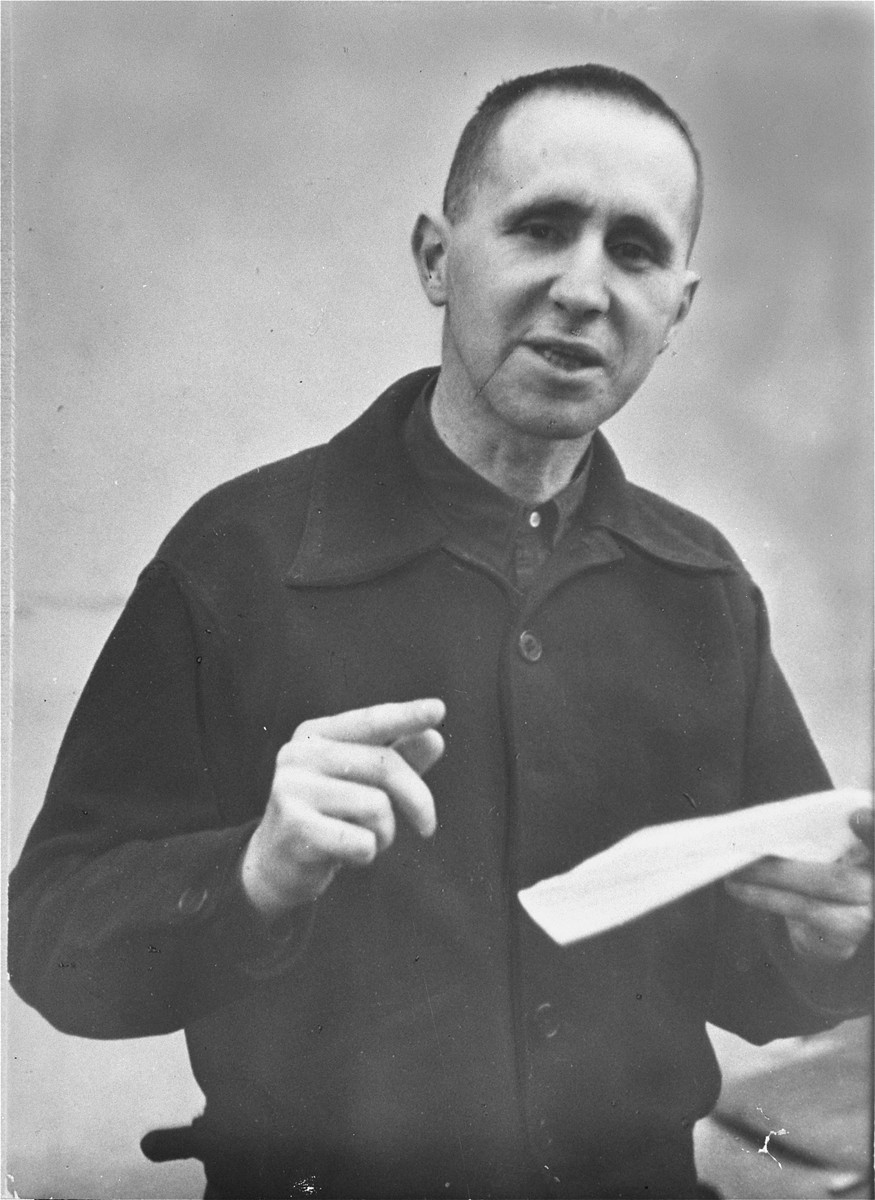 Bertolt Brecht, author of the "Threepenny Opera" and a well-known leftist poet and dramatist, who emigrated from Germany in 1933.
