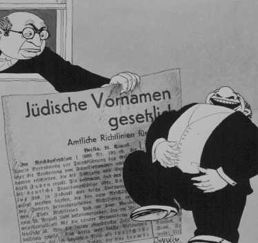  Antisemitic propaganda cartoon. Germany, ca. 1938–1939. [LCID: 73814]