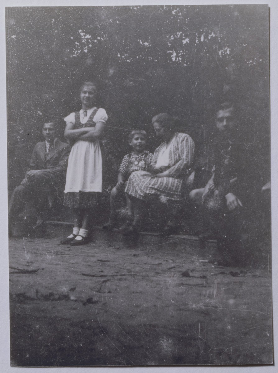Frieda Greinegger during a family outing to a park in the mid-1930s. [LCID: n02825]