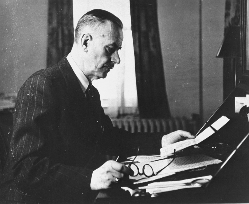 Thomas Mann, seen here in Germany before the war, was a noted German novelist and Nobel Laureate. [LCID: 69034]