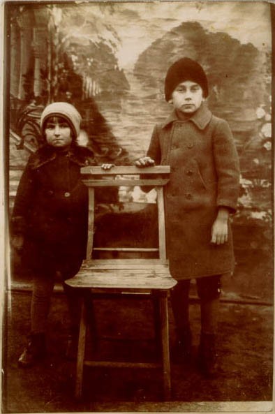 1929 portrait of Norman with his niece, Szandla Weinstein.