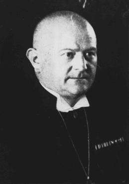 Ludwig Mueller, a Nazi sympathizer, was elected to the position of Reich Bishop in 1933 as Hitler attempted to unite regional Protestant churches under Nazi control.